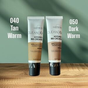 Catrice Clean ID Hydro BB Cream Foundation 040 Tan Warm 050 Dark Warm 30 ml/1 oz